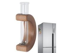 Wood Flower Vase, Flower Pots Plant fridgeMagnets fridgeSticker