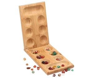 Wood Folding Board Game - Classic Strategy Board Game | Bamboo Wooden Toy, 32 cm Tabletop Boards Games, Educational Two-Player Strategy Toy, Smooth Polished Toys For Family