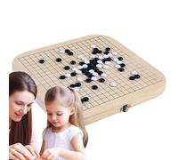 Wood Go Game Mind Battle - Activité interactive pour les compétences, favorise la croissance stratégique | Clarté mentale, concentration, idéal pour les débutants, les joueurs, le plaisir de groupe