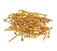 Wood Golf Tees, Colored Pratique Golf Tee, 2.13 Inches Golfer Ball Support Accessories 50 Pieces, Small Swing Supplies for Adults Outdoor, Travel, or Casual Play