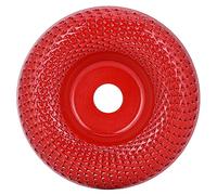 Wood Grinding Disc, Steel Woodworking Grinding Wheel Shaping Disc Power Tool Accessories Hardware Parts for Wood Cutting, Cutting Wheel (Red curved root carving plate E1-533)