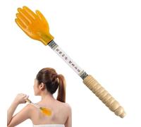 Wood Handle Gua Sha Massage Board Body Scraping Massage Tool 13.6in | Ergonomic massage board with wooden handle helps target back, neck, legs and feet comfortably.
