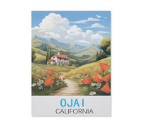 Wood Jigsaw 1000 Piece，Ojai California，Educational Toys for Adult Birthday Gift（38x52cm）-FL20