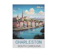 Wood Jigsaw Puzzle 1000 Pieces，Charleston South Carolina，Adult Children Toys Decompression Game（38x52cm）-FJ61