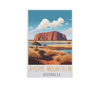Wood Jigsaw Puzzle 1500 Pieces，Ayers Mountain Australia，Adult Children Toys Decompression Game（57x87cm）-FS21