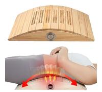 Wood Lumbar Pillow - 14.37x2.95x11.02in Moxa Box | Moxibustion Box for Back and Waist | Moxa Burner Bôx | Lumbar Môxa Burning Tool | Wooden Multi Hole Wormwood Case for Relaxation