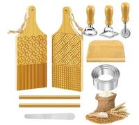 Wood Making Kit, Kitchen Pasta Tools Set, spaghetti Maker with Rolling Pin & Cutter, Baking Accessories for Wontons, Dumplings and Dessert, Ideal for Homemade Pasta & Treats