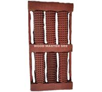 WOOD MASTER SRE Rouleau de massage en bois pour les mains, l'acupression, l'acupuncture et le massage des pieds - 28 x 15 x 3,8 cm