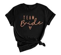 WOOD MEETS COLOR Team Braut T-Shirt, Junggesellenabschied, Brautjungfer (S-2XL) für Frauen