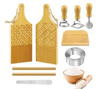 Wood Pasta Kit, Pasta Making Tools, Standard Size Spaghetti Maker Set with Multipurpose Feature, Baking Accessory Set, Pastas Tool with Sturdy Design, Kitchen Tool for Wontons Dumplings and Desserts
