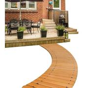 Wood Pathway for Outdoors | Roll Out Garden Pathway - Anti-Slip Easy Install Path for Wedding Camping Site Patio Entrance Pool Surround Gardeners Enthusiasts Landscapers
