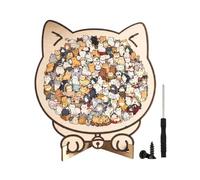 Wood Puzzles Adult - 135 Piece Cat & Dog Silhouette Learning Game