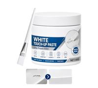 Wood Repair Paste Fast-Acting White Filler Cream with Brush