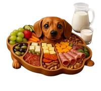 Wood Serving Tray - Funny Animal Design Board, Wooden Charcuterie Platter, Multi-Purpose Food Tray | Cheese Meat Sausage Fruit Cookie Snack Dessert Display For Home Apartment Kitchen Party Holiday