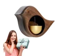 Wood Shopkeepers Bell - Bird Magnet for Home Garden | Welcome Wind Chime with Decorative Design, Refrigerator Room Porch Accessory, Compact Display Solution, Charming Entry Organizer