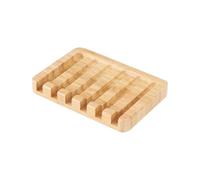 Wood Soap Tray - Cleansing Stand, Eco Bath Accessory, Rustic Soap Rest | Elevated Airflow Base Construction, Water Resistant Solid Wood Finish For Home Spas Washrooms Vanity Shelves Daily U