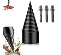 Wood Splitting Drill Bit,splitting Wood Cone Drill Bit Firewood Log Splitter,32mm/42mm Removable Firewood Drill Bit Wood Splitter,Firewood Drill Bits Splitter Wood Cut Tool for Electric Hand Drill