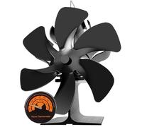 Wood Stove Fan Log Burner Fan Wood Burner Fireplace Fan Big 6 Blades Fan Heat Powered Eco Fireplace Fans Silent