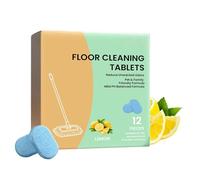 Wood Tablet, Hardwood Fragrance Dust Dissolver, 2x2 Inches Cube with Active Enzyme, Concentrated Floor Cleaning Sheet, Sanitation Supply with Lemon Scent, Household Tool for Tile & Tank