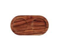 Wood Tray for Salt and Pepper Mills, Grinder Accessories Compatible with Various Mills & Shakers