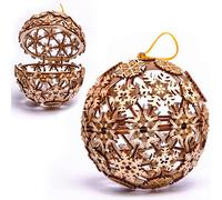 Wood Trick Christmas Ball 3D Wooden Puzzles for Adults and Kids to Build - Store Your Precious Items - Wooden Model Kits for Adults and Kids