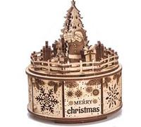 Wood Trick Construction d'un modèle 3D Cadeaux 16,5 x 13,5 cm en bois 92 pièces Naturel G