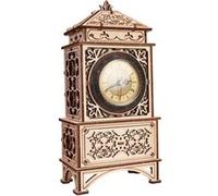 Wood Trick Construction d'un modèle 3D Horloge classique 29,5 cm en bois 142 pièces Naturel G