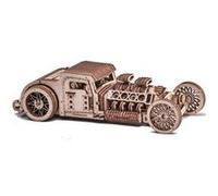 Wood Trick Construction d'un modèle 3D Hot Rod 27 x 10 cm en bois 280 pièces Naturel