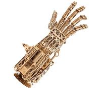 Wood Trick Cyber Hand Puzzle 3D en Bois pour Adultes à Construire | [586 Pièces] Main Robotique Mécanique - Kit de Maquette Mécanique en Bois DIY à Construire pour Adultes