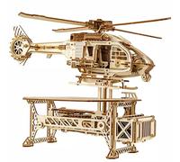Wood Trick Electric Thunder Chopper Puzzle 3D en Bois pour Adultes à Construire
