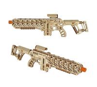 Wood Trick Fusion X Puzzles 3D en bois pour adultes - avec bout télescopique, fusible, visée et clip pour 9 tours - Construction détaillée - 58,4 x 20,3 cm - Kit de modèle pour adultes à construire