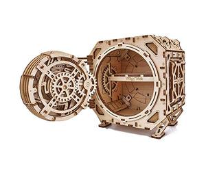 Wood Trick Geared Safe Coffre-Fort en Bois - Kit de modèle à Construire pour Adultes et Enfants - Casse-tête de boîte de Verrouillage DIY avec Combinaison - Mécanique - Rangez Vos Objets précieux