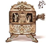 Wood Trick - Grand Piano - Puzzle 3D en Bois - Casse Tete Adulte - Maquettes à Construire - Casse-tête découpée au Laser - 36 pièces (Théâtre de fées)