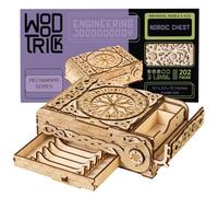 Wood Trick Nordic Chest Puzzle 3D en Bois pour Adultes à Construire