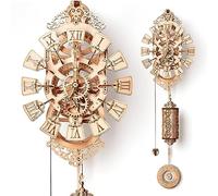 Wood Trick Pendulum Wall Clock Puzzle 3D en Bois pour Adultes à Construire