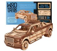 Wood Trick Pickup SUV Car Puzzle 3D en Bois pour Adultes à Construire