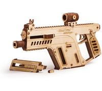 Wood Trick - Puzzle Mécanique En Bois - Puzzle 3d - Pistolet D'assaut Usg - 2-Wood Trick Beige