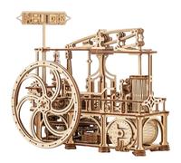 Wood Trick Steam Engine Puzzle 3D en Bois pour Adultes à Construire | [447 Pièces] Mécanisme Détaillé du XVIIIe Siècle - Kit de Maquette Mécanique en Bois DIY à Construire pour Adultes