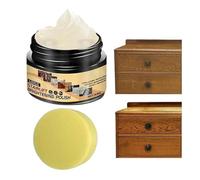 Wood Wax Finish - 30ml Protective Polishing With Sponge | Protective Wood Wax Suitable For Table Chair Cabinet Door Stairs Sculpture Musical Instrument Cutting Board