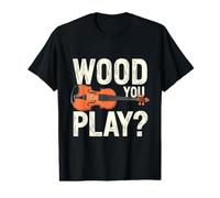 Wood You Play Luthier Violon Maker T-Shirt Graphique avec Valeur