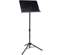 Woodbrass MU35 Pupitre orchestre confortable, stable, robuste, ajustable, pratique et transportable. Porte partition de qualité pro pour musicien d'orchestre, guitare, vent, piano, batterie