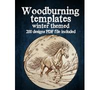 Woodburning Templates Winter Theme: 100+ Pyrography Patterns with QR Code for Instant PDF Download