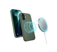 Woodcessories - BioCase, étui magnétique pour téléphone Portable Compatible iPhone 16 Etui avec Aimant Vert - Durable à Base de Plantes