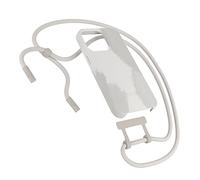 Woodcessories - Chaîne de téléphone portable durable amovible compatible avec iPhone 13 Pro avec cordon blanc beige - biodégradable.