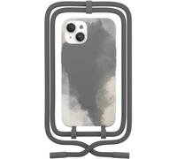 Woodcessories - Coque Avec Cordon Iphone 13 Mini Tour De Cou Gris Foncé