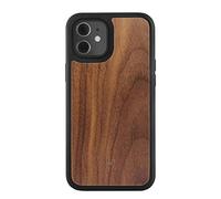 Woodcessories - Coque Compatible avec Coque iPhone 12 Mini en Bois, Coque de Protection (Noyer)