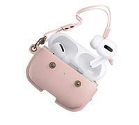 Woodcessories - Housse Compatible avec AirPods Pro en Cuir avec Collier, AirCase (Rose)