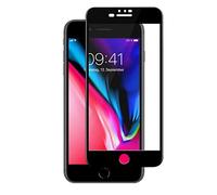 Woodcessories - Verre Trempé 3D Compatible avec iPhone 6/7/8 Plus, Protection d'Écran, Dureté 9H, sans Bulles, Anti-Empreintes Digitales, Transparent, Noir