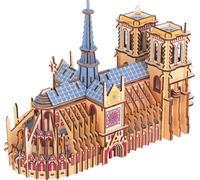 Woodcraft Casse-tête 3D en bois Cathédrale Notre-Dame