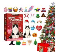 Wooden Advent Calendars 27pcs Assorted Pendentif Ornaments Compte à rebours